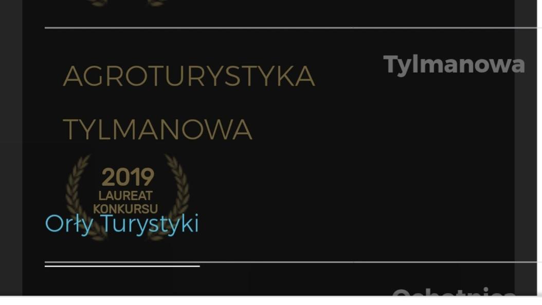 Agroturystyka Tylmanowa Exteriér fotografie